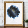 Indigo Star Map Print