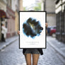 Indigo Star Map Print