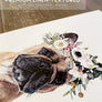 Custom Pet Portrait with Flower Crown