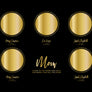 Five Star Map Print in Black and Gold For Mom
