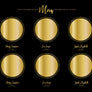 Six Star Map Print in Black and Gold For Mom