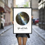 Classic Star Map Print with Bold Font