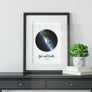 Classic Star Map Print with Bold Font