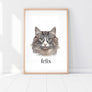 Custom Pet Portrait in Peekaboo Style
