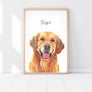 Custom Pet Portrait in Peekaboo Style