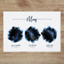 Indigo Triple Star Map Print For Mom