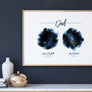 Indigo Double Star Map Print For Dad