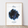Indigo Single Star Map Print For Mom