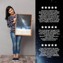Gold Indigo Star Map Print