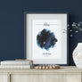 Indigo Single Star Map Print For Mom