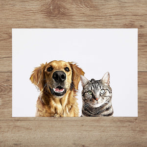 Custom Pet Portrait with Two Pets