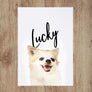 Custom Pet Portrait in Peekaboo Bold Text