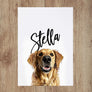 Custom Pet Portrait in Peekaboo Bold Text