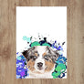Custom Pet Portrait in Peekaboo with Splatter Background