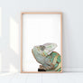 Custom Pet Portrait in Peekaboo Style from Angle