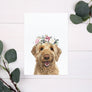 Custom Pet Portrait with Flower Crown