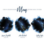 Indigo Triple Star Map Print For Mom