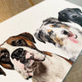 Custom Pet Portrait with Three Pets
