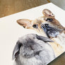 Custom Pet Portrait with Two Pets
