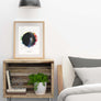 Rainbow Splash Star Map Print