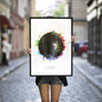 Rainbow Splash Star Map Print