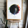 Rainbow Splash Star Map Print