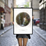 Compass Star Map Print