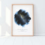 Indigo Star Map Print