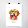 Custom Pet Portrait in Peekaboo Style