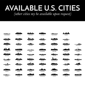 City Skyline Star Map Print