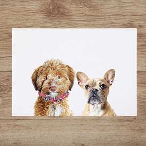 Custom Pet Portrait with Two Pets