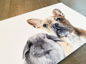 Custom Pet Portrait with Two Pets