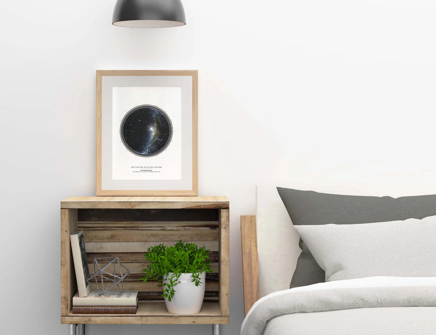 Compass Star Map Print