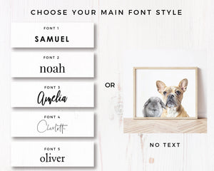 Custom Pet Portrait with Three Pets
