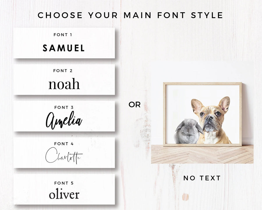 Custom Pet Portrait with Two Pets