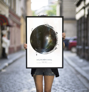Messy Star Map Print