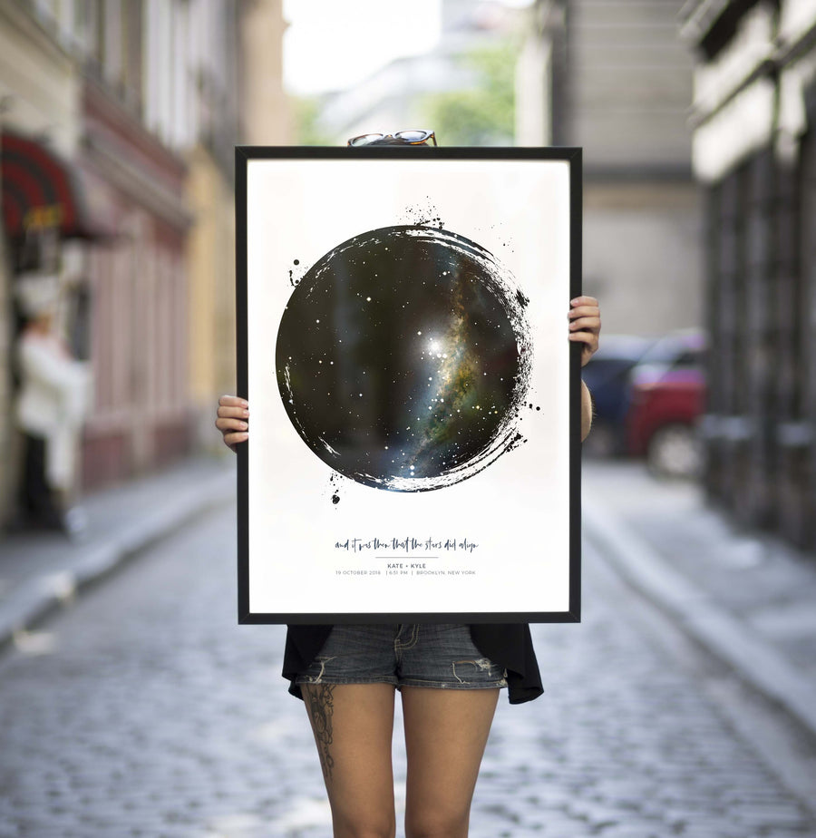 Messy Star Map Print