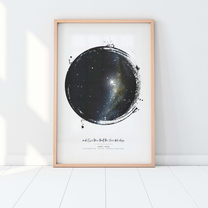 Messy Star Map Print