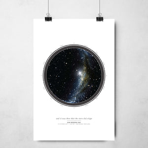 Compass Star Map Print